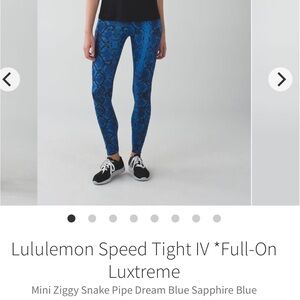 NWOT!! Lululemon Speed Tight IV